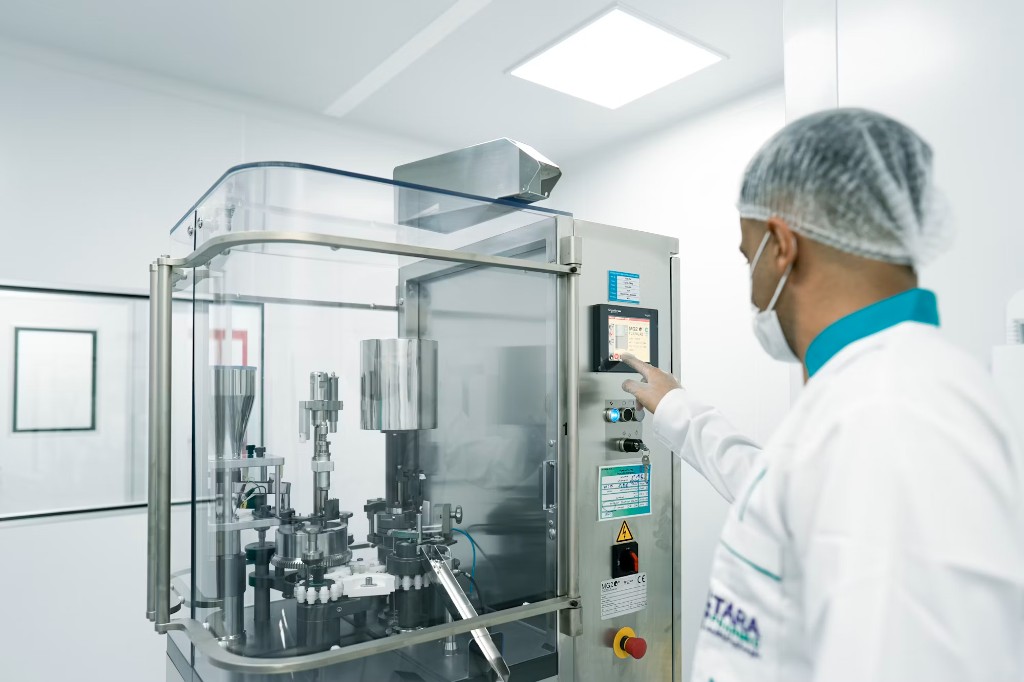 Ambiente de laboratorio y fabricación de suplementos Comdiet