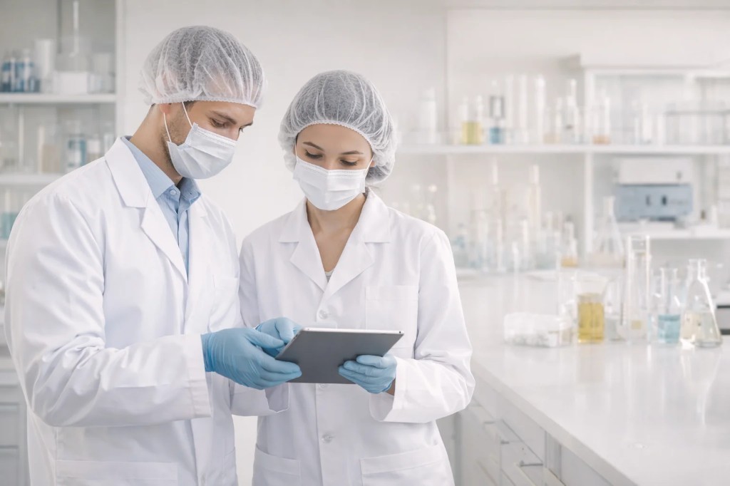Equipo técnico en producción de complementos alimenticios en Comdiet